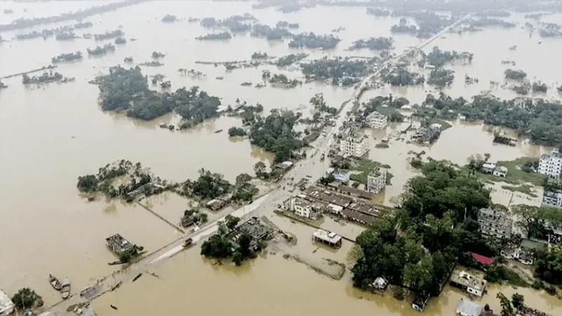 বন্যায় মৃত্যু বেড়ে ৫৬, ক্ষতিগ্রস্ত ৫৯টি উপজেলা