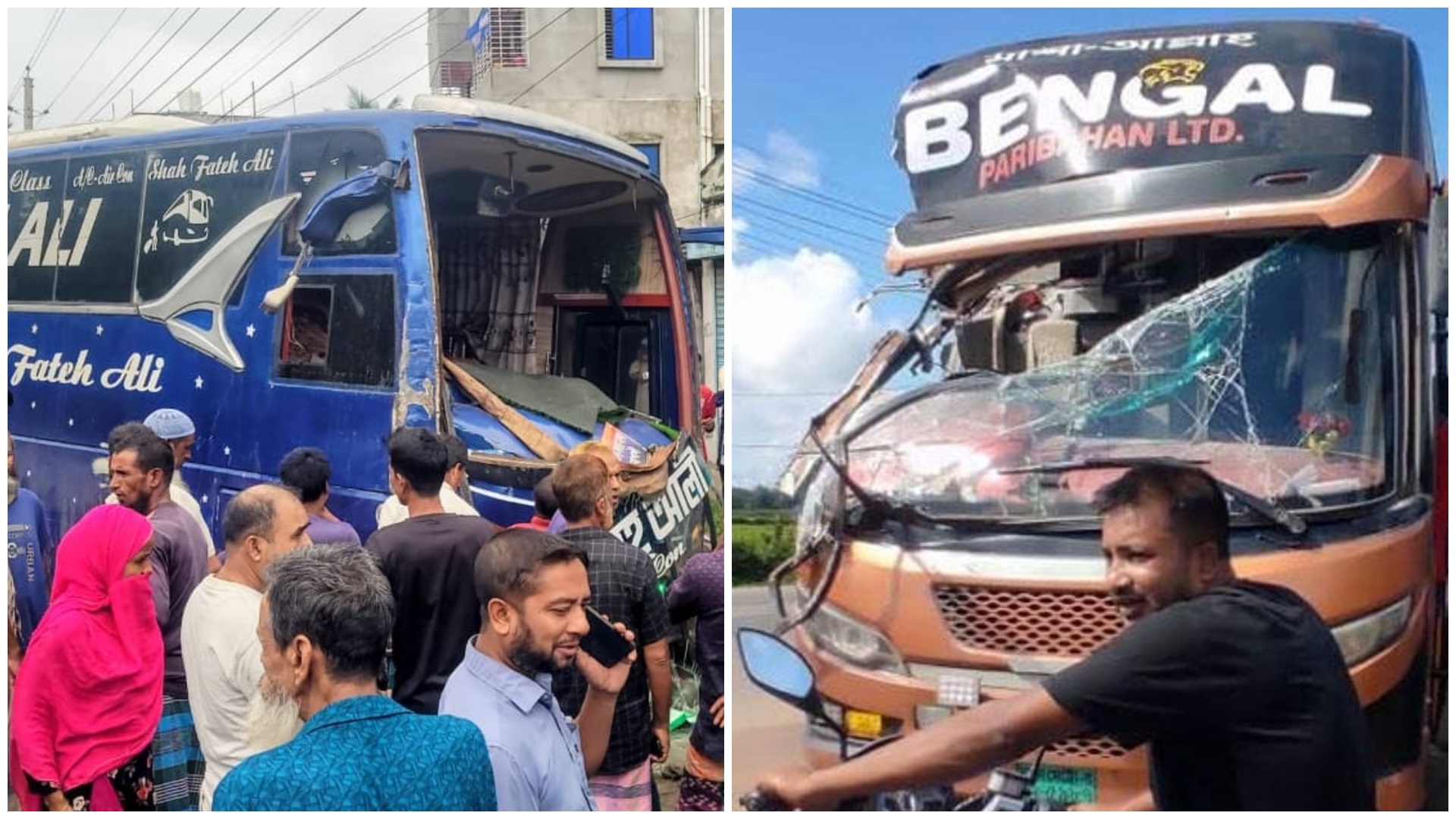 বগুড়া ও সিলেটে পৃথক সড়ক দুর্ঘটনায় ১৬ জনের মৃত্যু